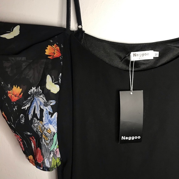 Naggoo Black Floral Butterfly Dress - Picture 2 of 7